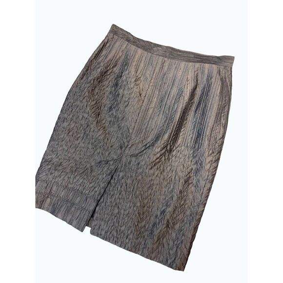 Magaschoni Nylon Silk Blend Olive Pencil Skirt 40 US size 8 10 - Picture 2 of 5